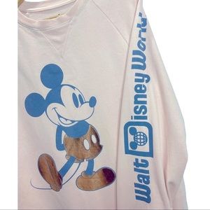 Disney Mickey Mouse Sweatshirt Briar Rose Gold Size Medium